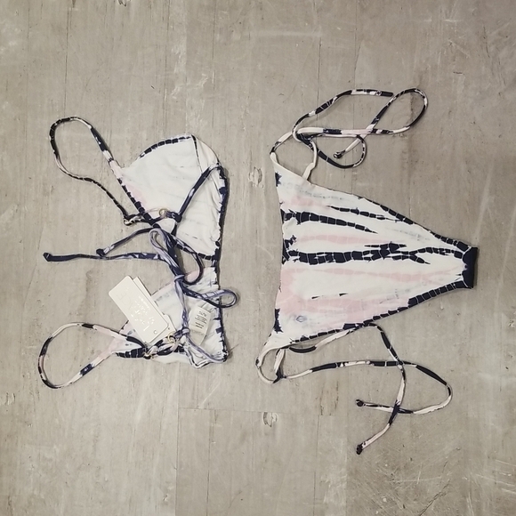 💕L*SPACE💕 Liberty Tie Dye Bikini Brittany Top XL + Lennox Classic Bottom L NWT - Picture 9 of 12